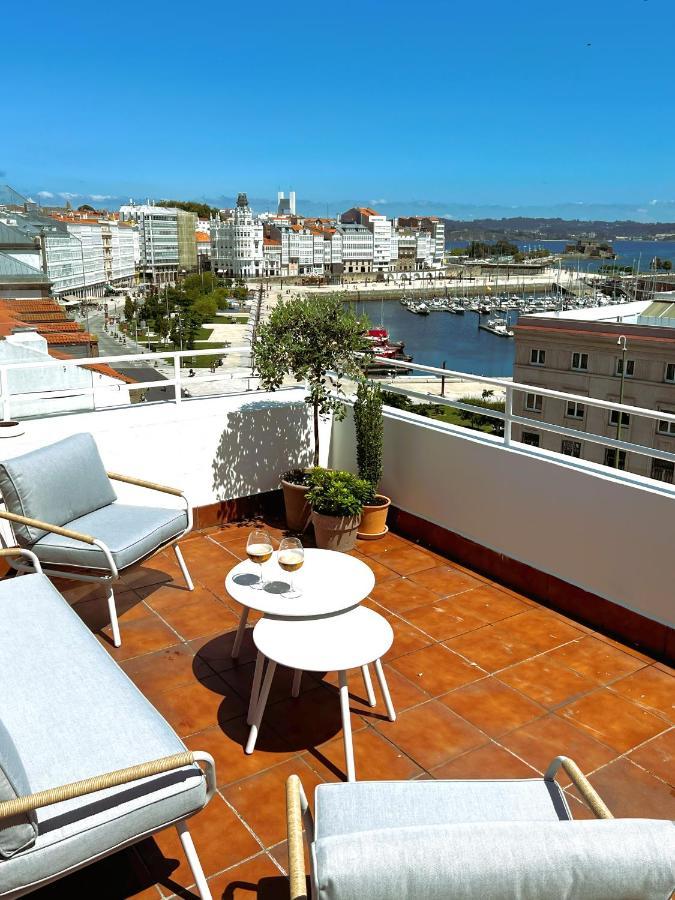 Atico Con Dos Terrazas E Increibles Vistas En Pleno Centro De A Coruña Zewnętrze zdjęcie