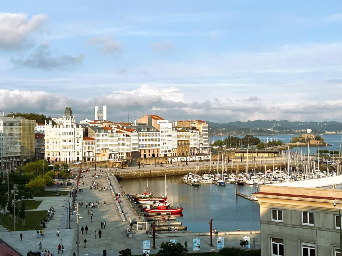 Atico Con Dos Terrazas E Increibles Vistas En Pleno Centro De A Coruña Zewnętrze zdjęcie
